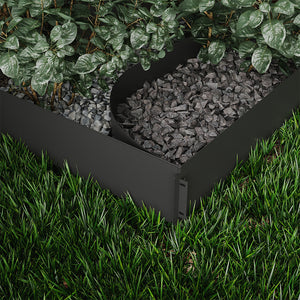 Serina Bordo del prato Antracite 100 x 14 cm 30 metri