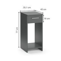 Vicco Armadio per PC Antracite 35.1 x 45 cm