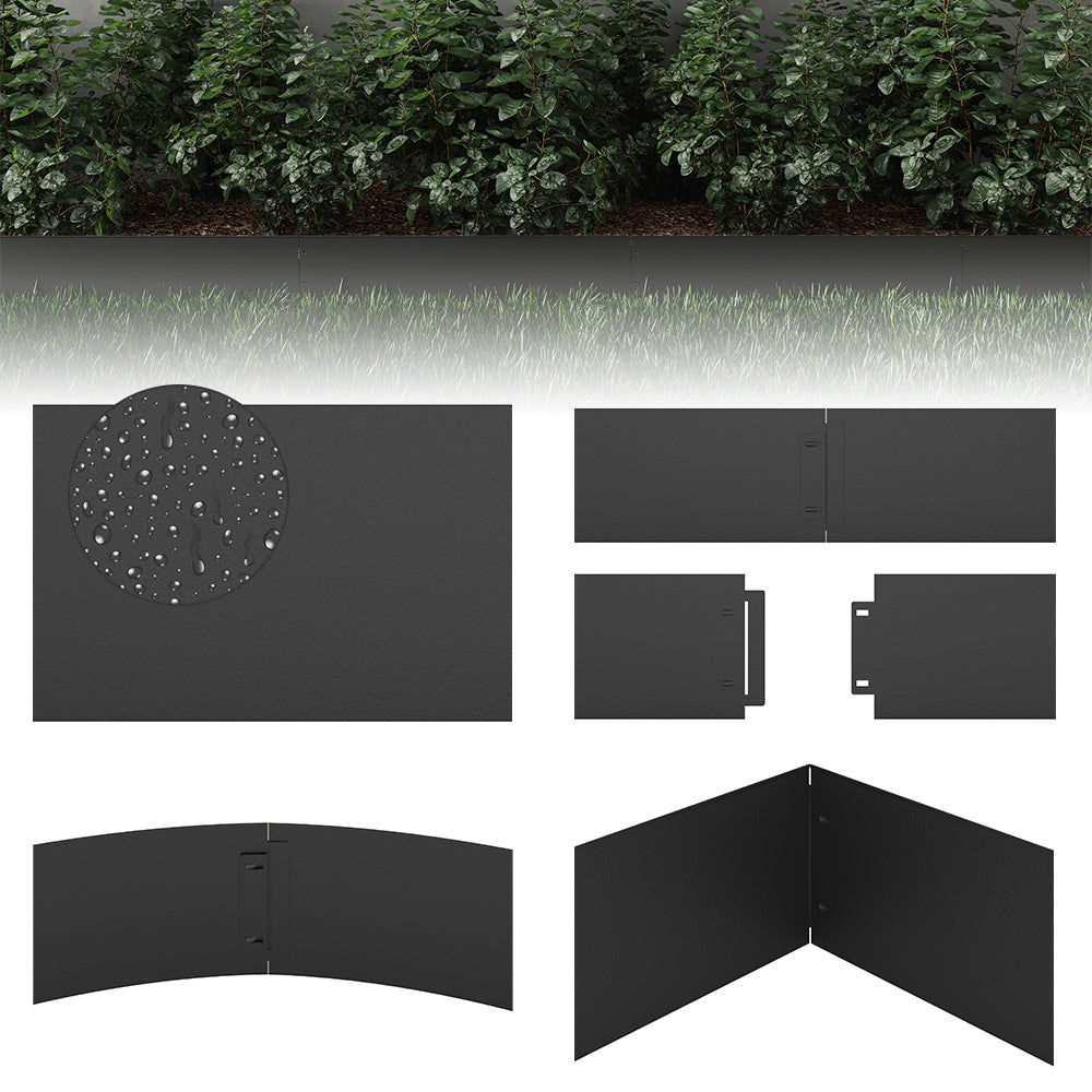 Serina Bordo del prato Antracite 100 x 14 cm 45 metri