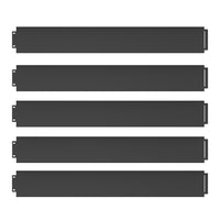 Serina Bordo del prato Antracite 100 x 14 cm 5 metri