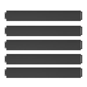 Serina Bordo del prato Antracite 100 x 18 cm 15 metri