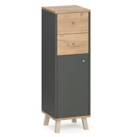 Vicco Mobiletto bagno Antracite 30 x 95 cm con cassetti