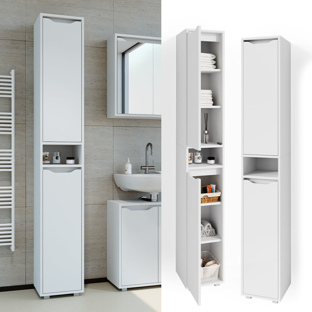 Vicco Mobile bagno alto Bianco 30 x 192.5 cm