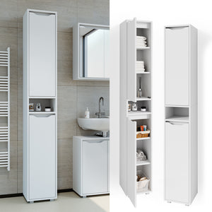Vicco Mobile bagno alto Bianco 30 x 192.5 cm