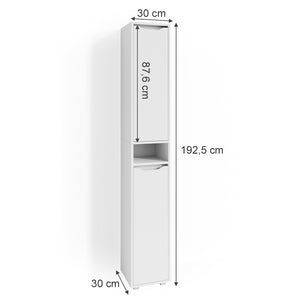 Vicco Mobile bagno alto Bianco 30 x 192.5 cm
