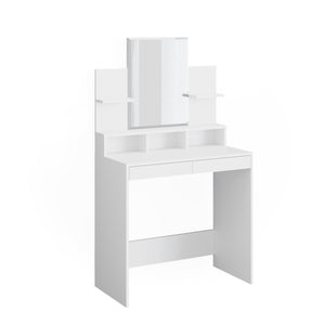 Vicco Tavolo da toeletta Bianco 80 cm