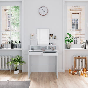 Vicco Tavolo da toeletta Bianco 80 cm