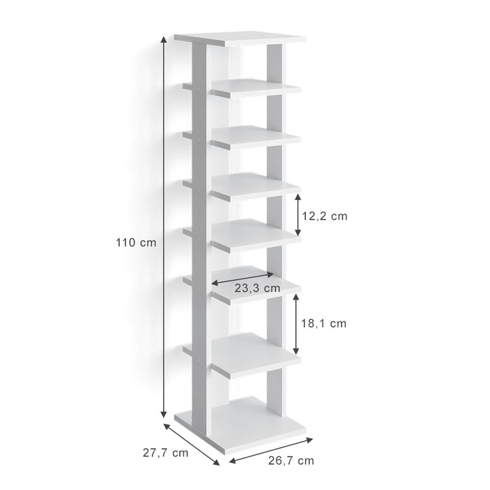 Vicco Scarpiera Bianco 26.7 x 110 cm