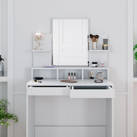 Vicco Tavolo da toeletta Bianco 80 cm