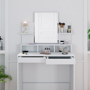 Vicco Tavolo da toeletta Bianco 80 cm