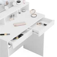 Vicco Tavolo da toeletta Bianco 80 cm