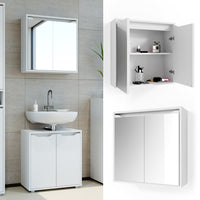Vicco Specchio contenitore bagno Bianco 60 x 60 cm