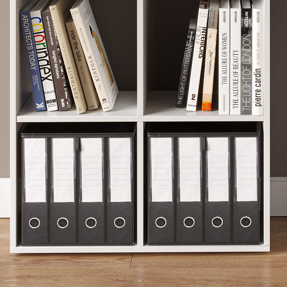 Vicco Scatola pieghevole Nero 30 x 30 cm Set di 2