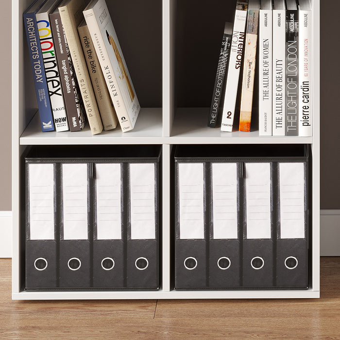 Vicco Scatola pieghevole Nero 30 x 30 cm Set di 2