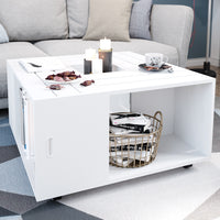 Vicco Tavolino da salotto Bianco 80 x 80 cm