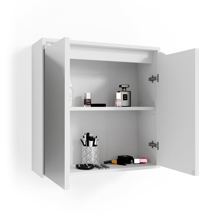 Vicco Specchio contenitore bagno Bianco 60 x 60 cm