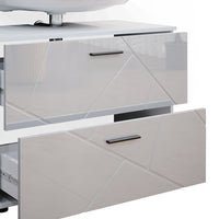 Vicco Mobile sottolavabo per bagno Bianco lucido 80 x 58.6 cm