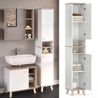Vicco Mobile bagno alto Bianco 30 x 174 cm