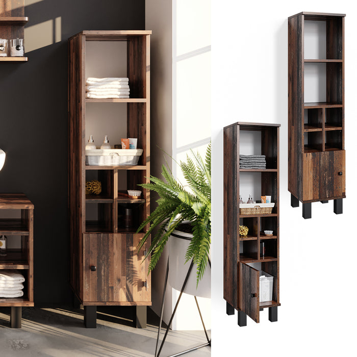 Vicco Mobiletto bagno Rovere rustico 30 x 130.6 cm porta piccola