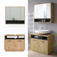 Vicco Set di mobili da bagno Rovere artigianale 2 parti