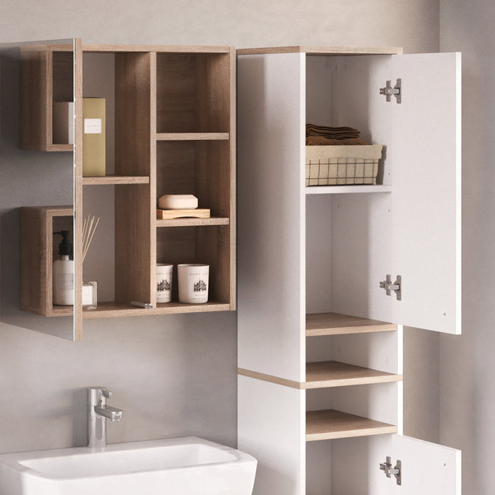 Vicco Mobile bagno alto Bianco 30 x 174 cm