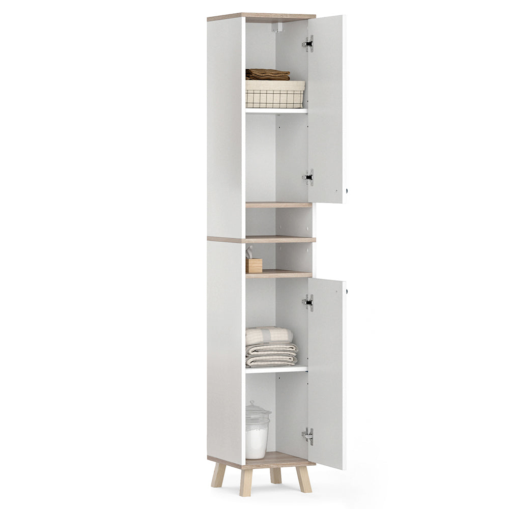 Vicco Mobile bagno alto Bianco 30 x 174 cm