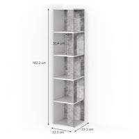 Vicco Scaffale angolare Calcestruzzo 33.3 x 162.2 cm