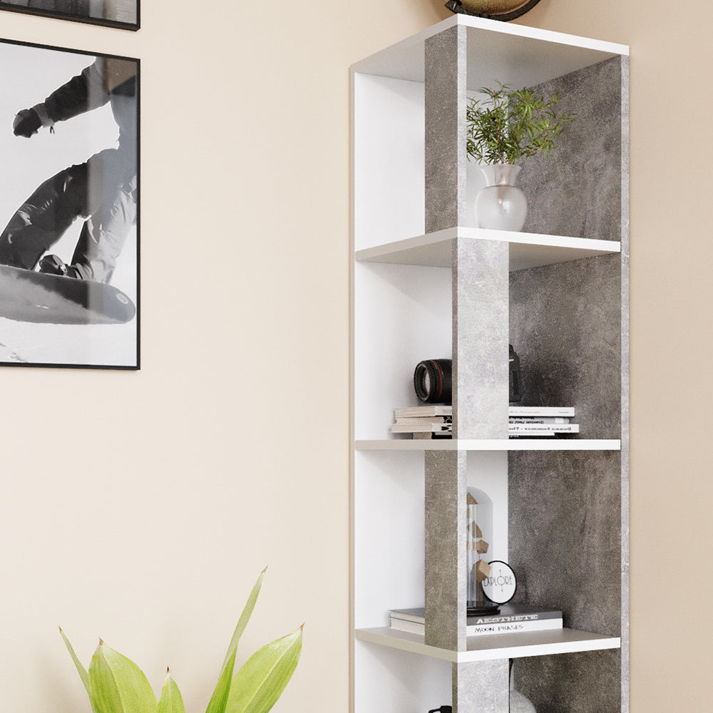 Vicco Scaffale angolare Calcestruzzo 33.3 x 162.2 cm