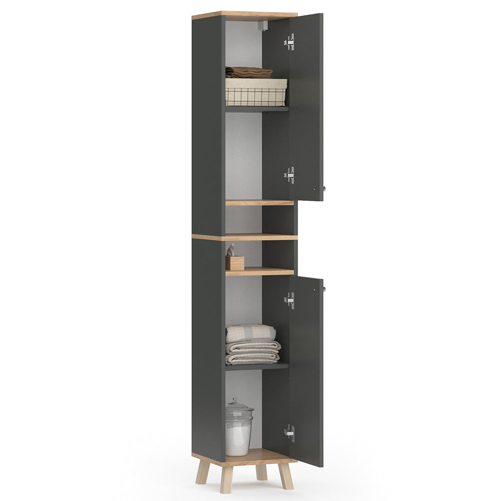 Vicco Mobile bagno alto Antracite 30 x 174 cm