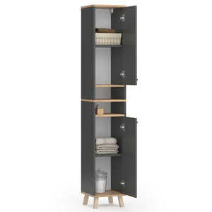 Vicco Mobile bagno alto Antracite 30 x 174 cm