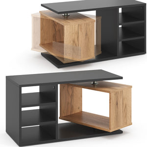 Vicco Tavolino da salotto Nero 88 x 35 cm