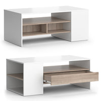 Vicco Tavolino Bianco 110 x 60 cm