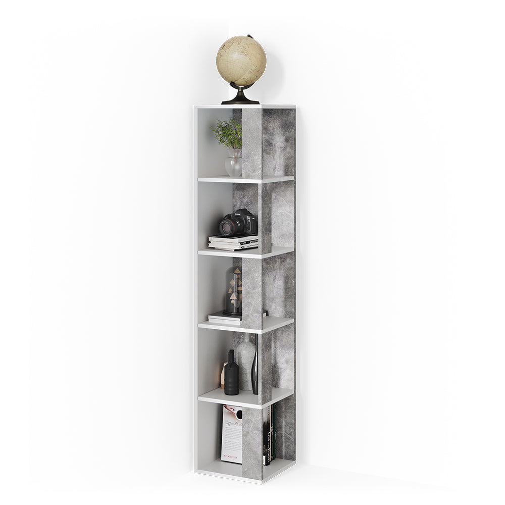 Vicco Scaffale angolare Calcestruzzo 33.3 x 162.2 cm