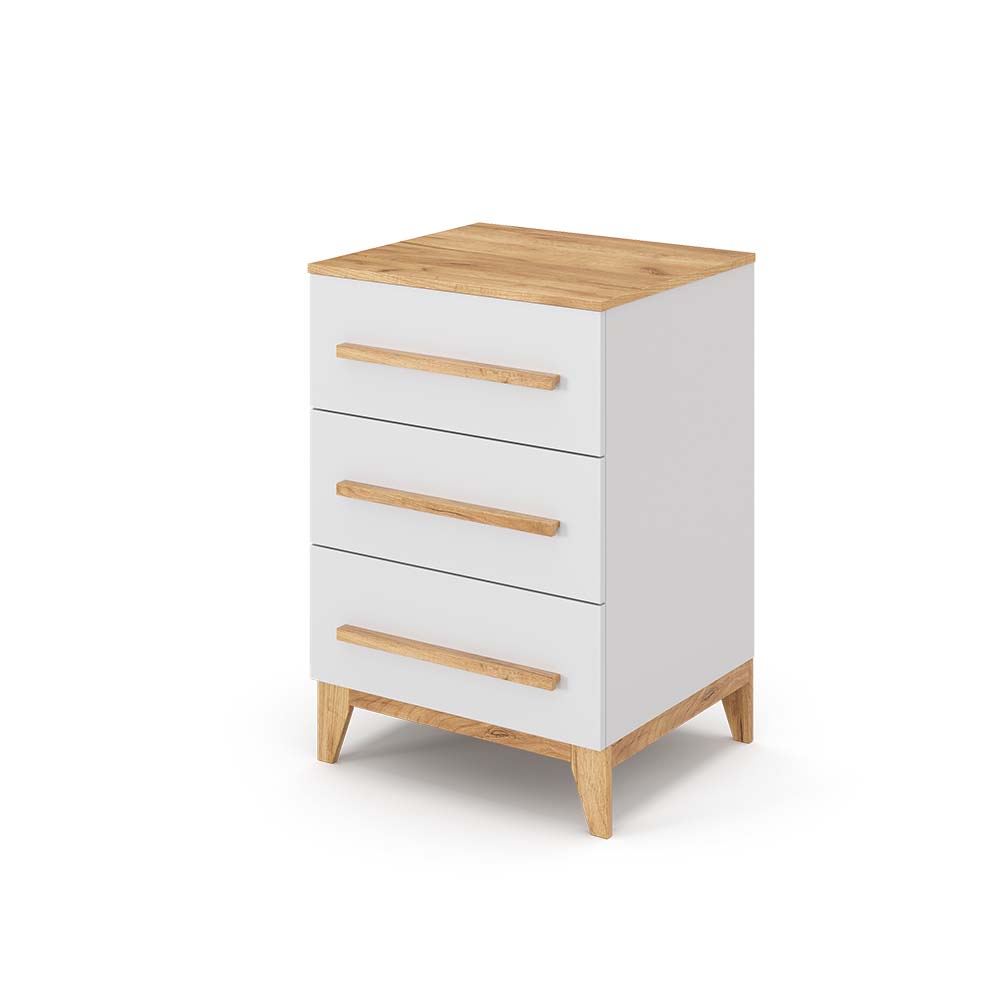 Vitalispa Cassettiera per camera da letto Bianco 53.4 x 88 cm