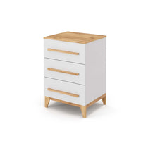 Vitalispa Cassettiera per camera da letto Bianco 53.4 x 88 cm