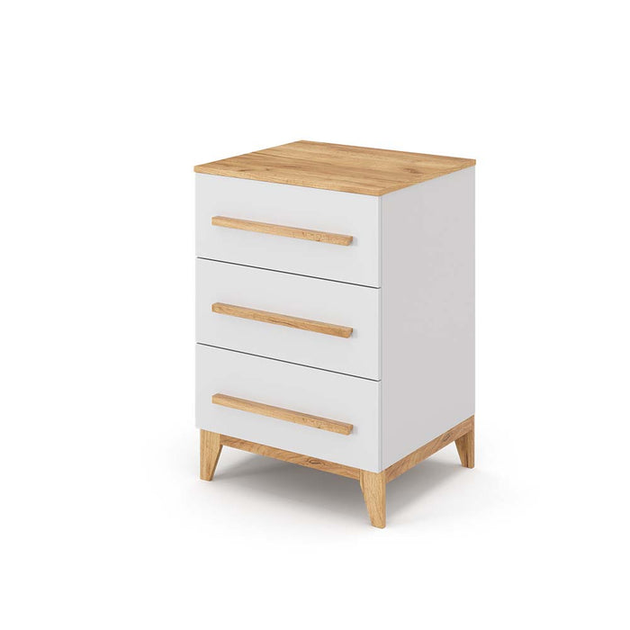 Vitalispa Cassettiera per camera da letto Bianco 53.4 x 88 cm