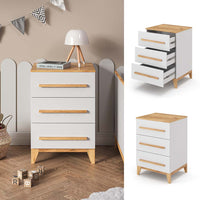 Vitalispa Cassettiera per camera da letto Bianco 53.4 x 88 cm