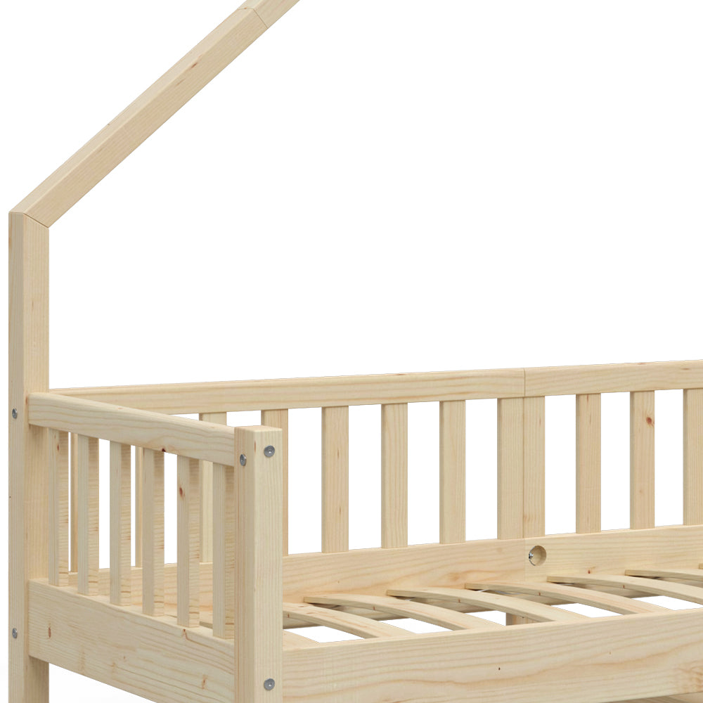 Vitalispa Letto montessori bambini Legno naturale 80x160 cm