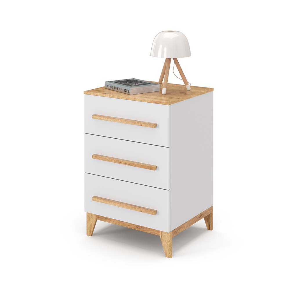 Vitalispa Cassettiera per camera da letto Bianco 53.4 x 88 cm