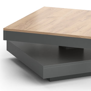 Vicco Tavolino da caffè Antracite 70 x 70 cm