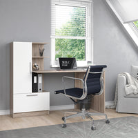 Vicco Scrivania con ripiani Sonoma/Bianco 150 x 59.3 cm