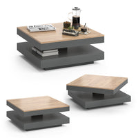 Vicco Tavolino da caffè Antracite 70 x 70 cm