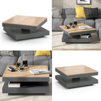 Vicco Tavolino da caffè Antracite 70 x 70 cm