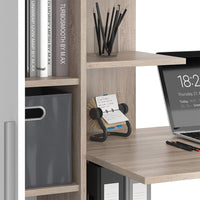 Vicco Scrivania con ripiani Sonoma/Bianco 150 x 59.3 cm