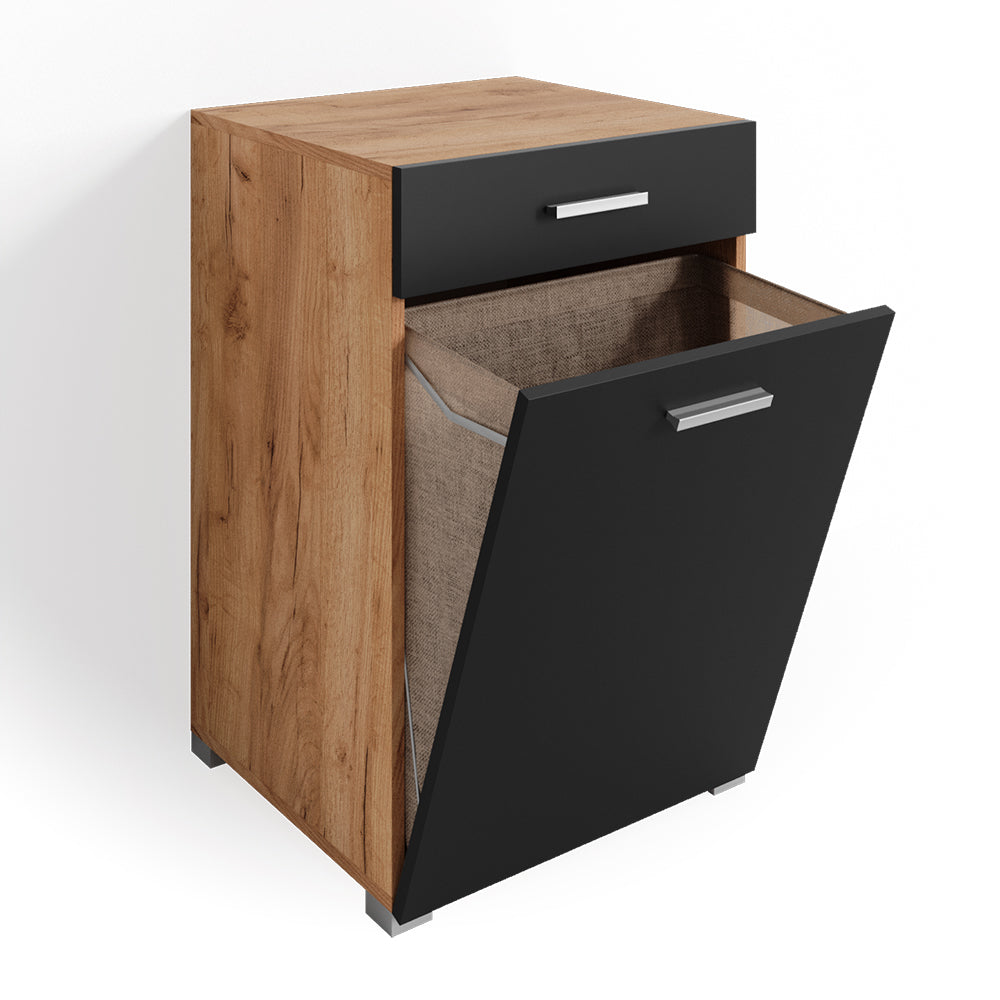 Vicco Armadietto da bagno con portabiancheria Antracite 50 x 78.5 cm