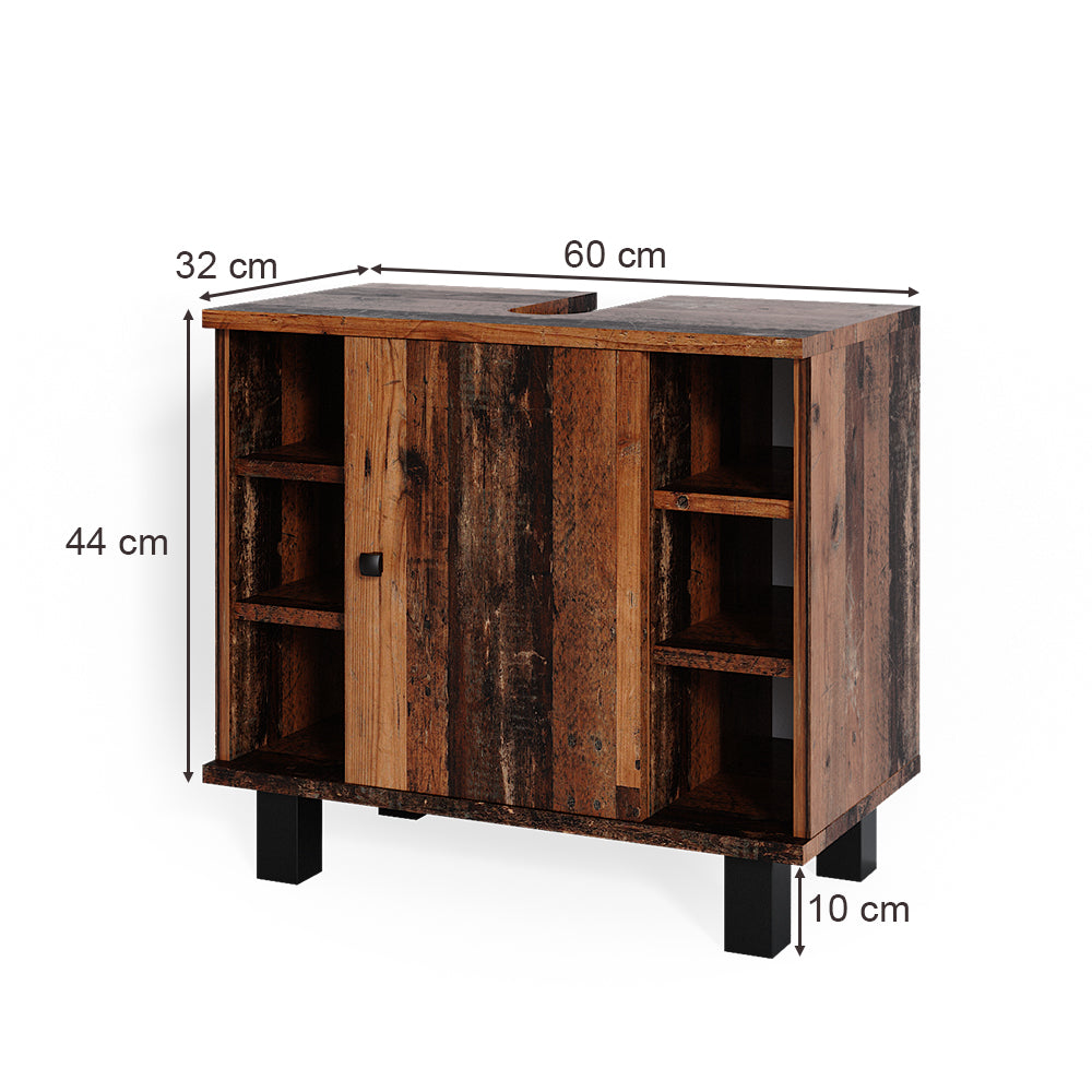 Vicco Mobile sottolavabo per bagno Legno antico 60 x 54 cm