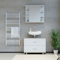Vicco Mobile sottolavabo per bagno Bianco/Sonoma 80 x 60.8 cm