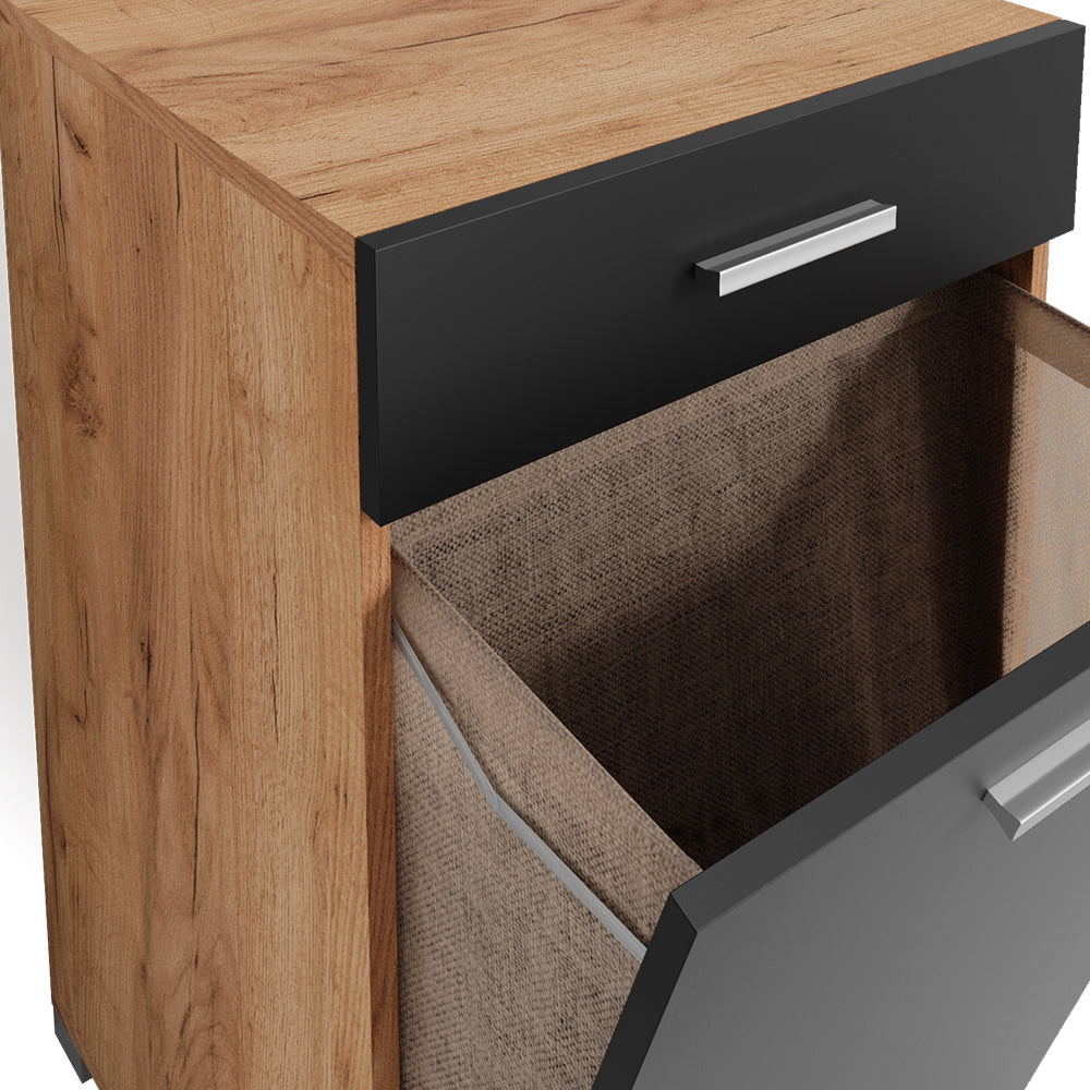 Vicco Armadietto da bagno con portabiancheria Antracite 50 x 78.5 cm