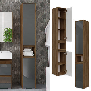 Vicco Mobile bagno alto Antracite lucido 30.2 x 190 cm