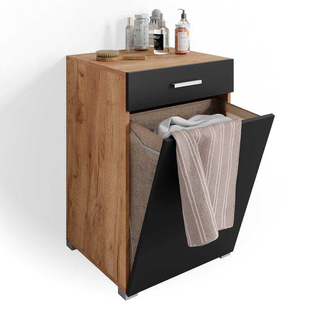 Vicco Armadietto da bagno con portabiancheria Antracite 50 x 78.5 cm